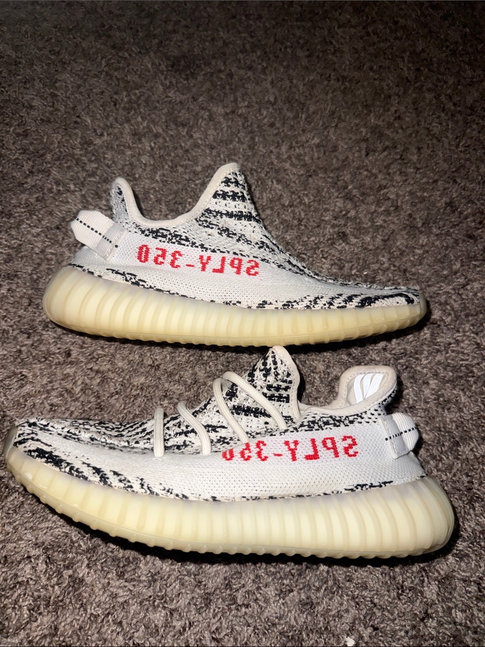 Adidas Yeezy Boost 350 V2 Zebra men 4.5 Red Accent shoes